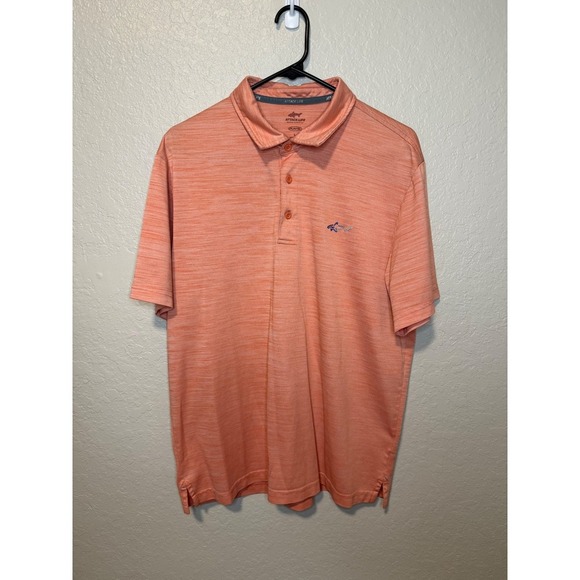 Attack Life Other - Attack Life Coral Orange Golf Polo Shirt Mens